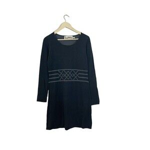 Aventura Medium Sweater Dress Organic Cotton Long Sleeve Knee Length Womens